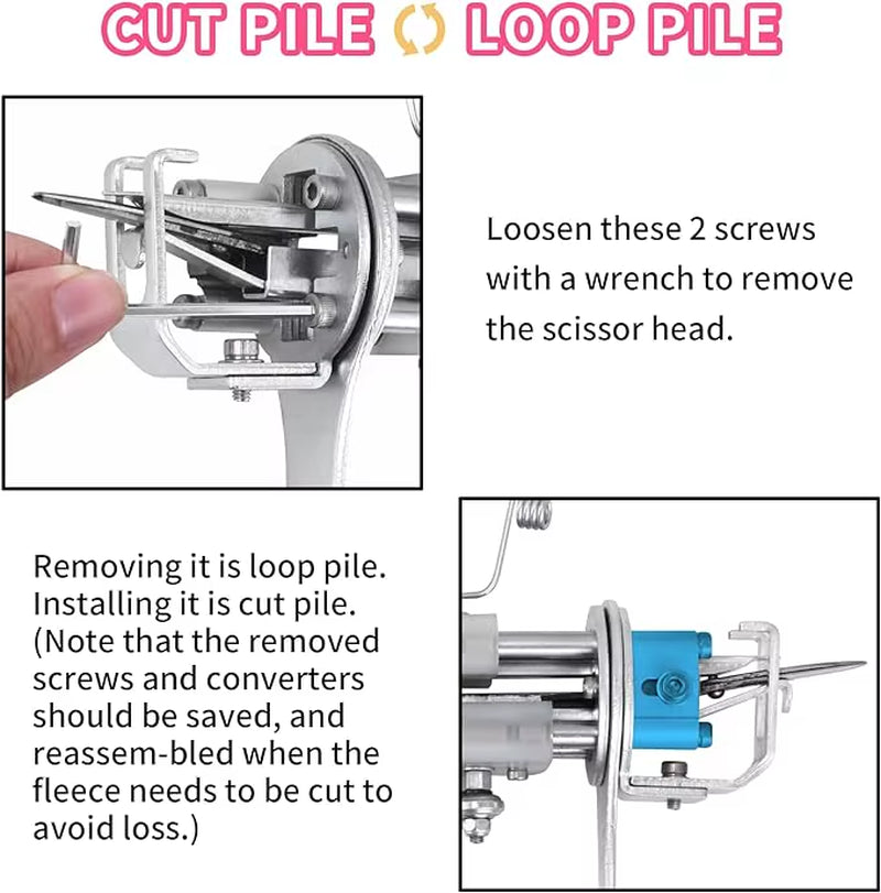 Competitive Price Overvoltage Protection Lightweight Carpet Rug VK Model Tufting Gun 2In1 Rug Tufting Gun Carpet Weaving Machine