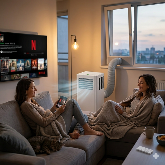 Climatiseur Mobile EUHOMY 8000 BTU : Fraîcheur Instantanée et Confort 3-en-1