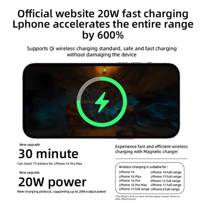 Qi2 Power Bank 10000Mah Magnetic Wireless Charger Powerbank for Iphone Portable 10000 Mah External Battery Phone Fast Charging