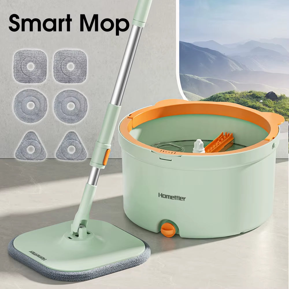 Mop Cleaning Supplies Cleaning Products Homettler 360 Rotating Flat Mop Cleaning Tools Mop Bucket