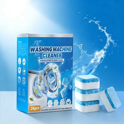 24Pcs Deep Cleaning Stain Remove Washing Machine Cleaner Effervescent Washing Machine Cleaning Tablets