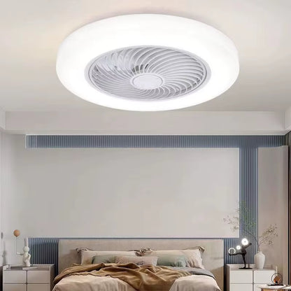 Lightweight round LED Ceiling Fan with Remote Control Silent DC Motor Unleash Power in Your Bedroom