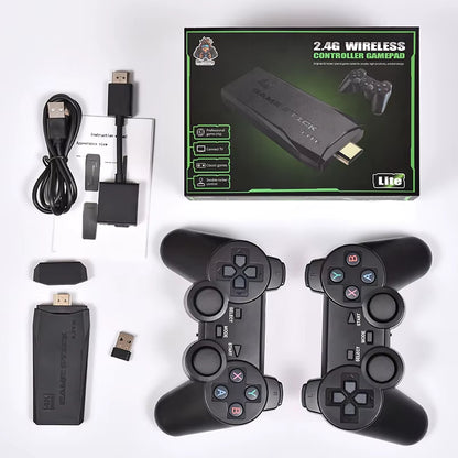 Wholesale M8 4K HD TV Game Stick 64G with 20000 Built-In Games 2.4Ghz Wireless Controller Retro Gaming Console Consola De Juegos