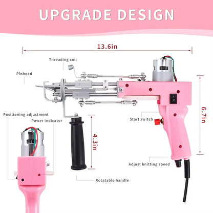 Competitive Price Overvoltage Protection Lightweight Carpet Rug VK Model Tufting Gun 2In1 Rug Tufting Gun Carpet Weaving Machine