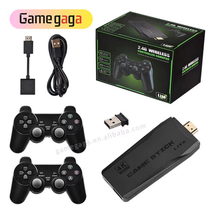 Wholesale M8 4K HD TV Game Stick 64G with 20000 Built-In Games 2.4Ghz Wireless Controller Retro Gaming Console Consola De Juegos