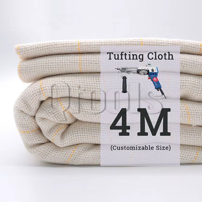 Ready Stock 4M Width Monks Cloth with Yellow Guidelines for Tufting Gun Primary Rug Tufting Cloth Professional Tufting Fabric