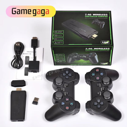 Wholesale M8 4K HD TV Game Stick 64G with 20000 Built-In Games 2.4Ghz Wireless Controller Retro Gaming Console Consola De Juegos