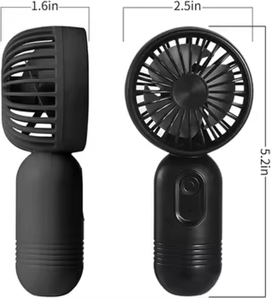 3 Speeds and USB Hand Fan Rechargeable Electric Hand Held Lash Fans Small Mini Ventilateur Portable Handheld Fan