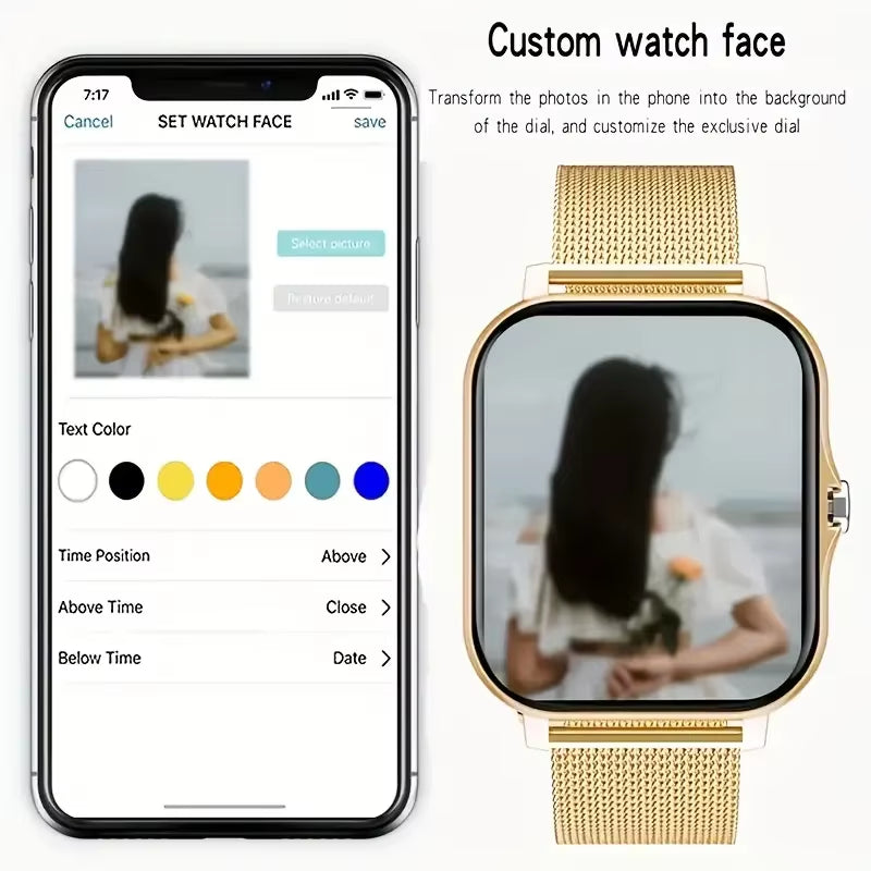 2025 Smart Watch 2.01 Inch HD Display Answer Make Call Message Preview Sport Modes DIY Dial Weather Forecast Men Women