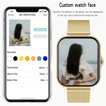 2025 Smart Watch 2.01 Inch HD Display Answer Make Call Message Preview Sport Modes DIY Dial Weather Forecast Men Women