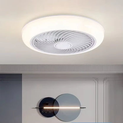 Lightweight round LED Ceiling Fan with Remote Control Silent DC Motor Unleash Power in Your Bedroom