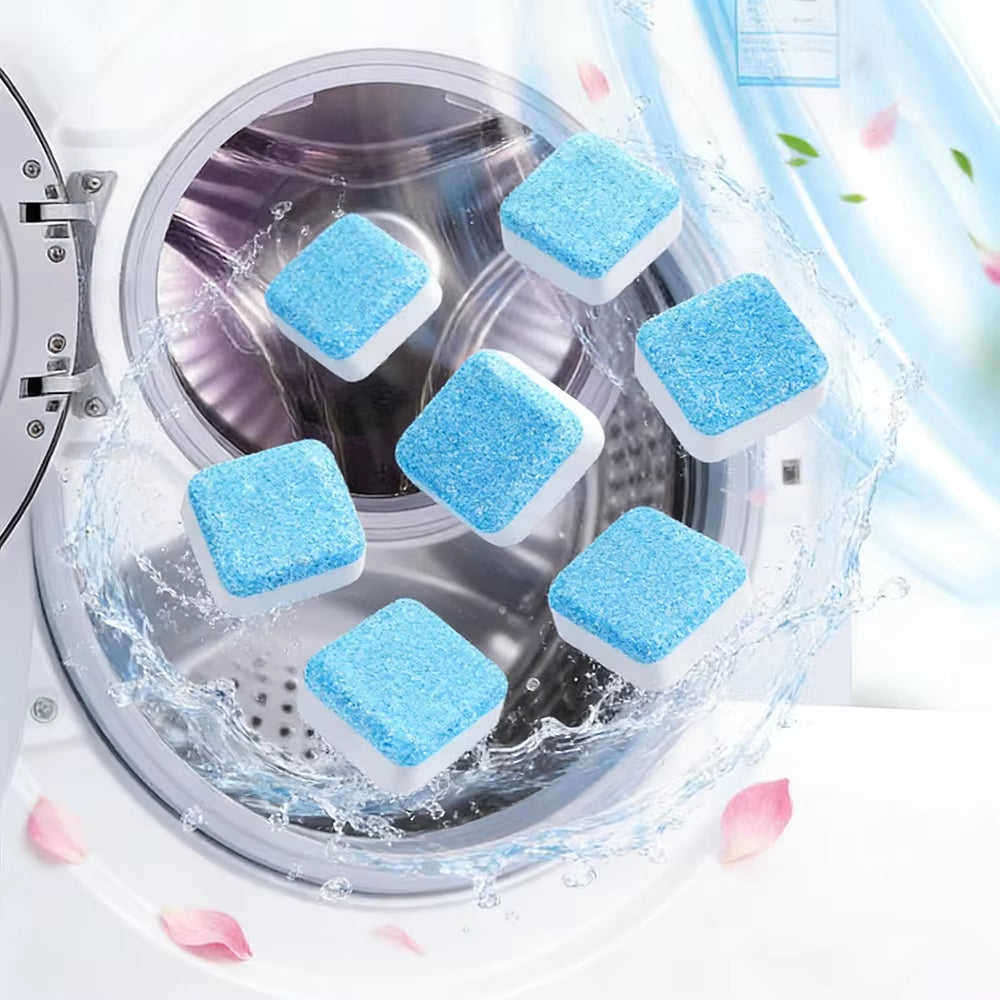 24Pcs Deep Cleaning Stain Remove Washing Machine Cleaner Effervescent Washing Machine Cleaning Tablets