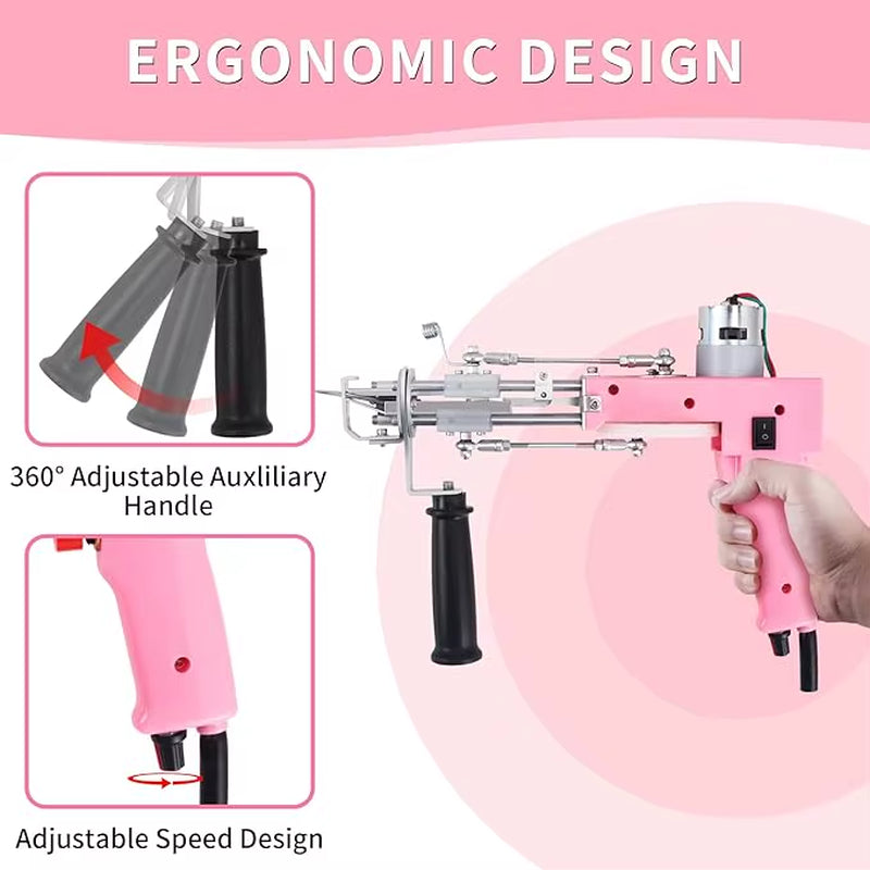 Competitive Price Overvoltage Protection Lightweight Carpet Rug VK Model Tufting Gun 2In1 Rug Tufting Gun Carpet Weaving Machine