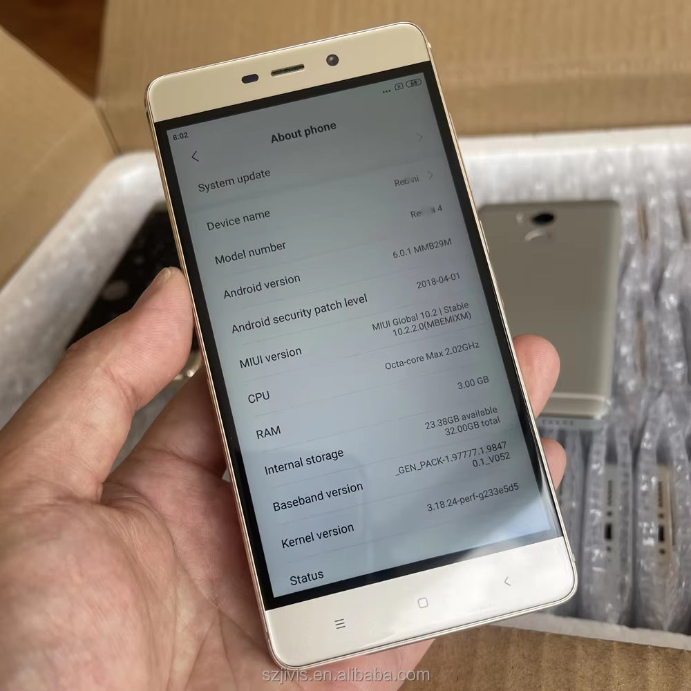 Ready Stock for Sale 16G 32G Large Screen Smart Phone for Redmi 3S Note3 4 4X Finger Print Global Version