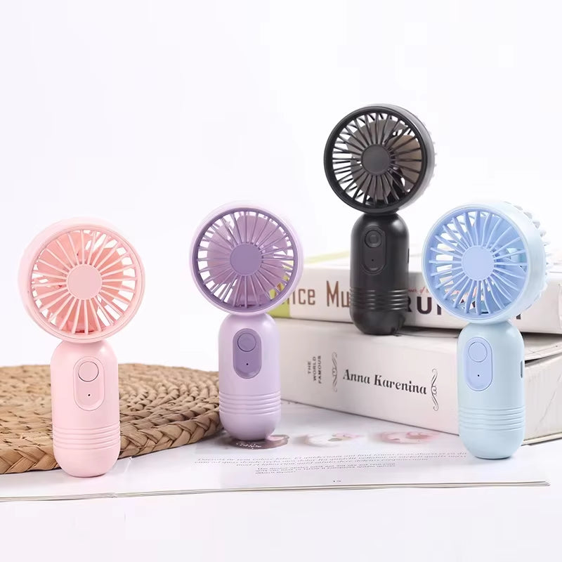 3 Speeds and USB Hand Fan Rechargeable Electric Hand Held Lash Fans Small Mini Ventilateur Portable Handheld Fan