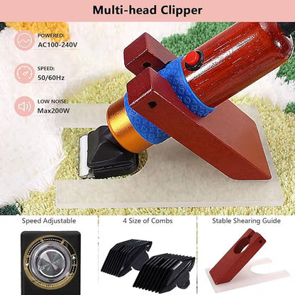 Wholesale Price in Stock Full Set Weaving Machinery Tufting Kit 2In1 Tufting Gun & Rug Carver Tool with Wool Yarn for Embroidery
