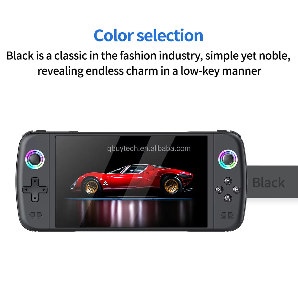 M27 Portable Handheld Game Console 64 Built-In 10000+ Games Including PSP PS1 7 Inch 4K Support 3.5MM Stereo Headphones