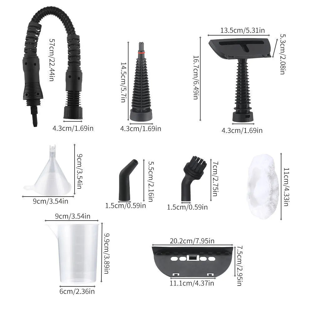 Electric High Temperature High Pressure Steam Cleaner Kitchen Oil Pollution Household Cleaning Machine 110-120V 3.8Bar 1050W