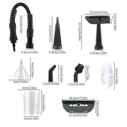 Electric High Temperature High Pressure Steam Cleaner Kitchen Oil Pollution Household Cleaning Machine 110-120V 3.8Bar 1050W