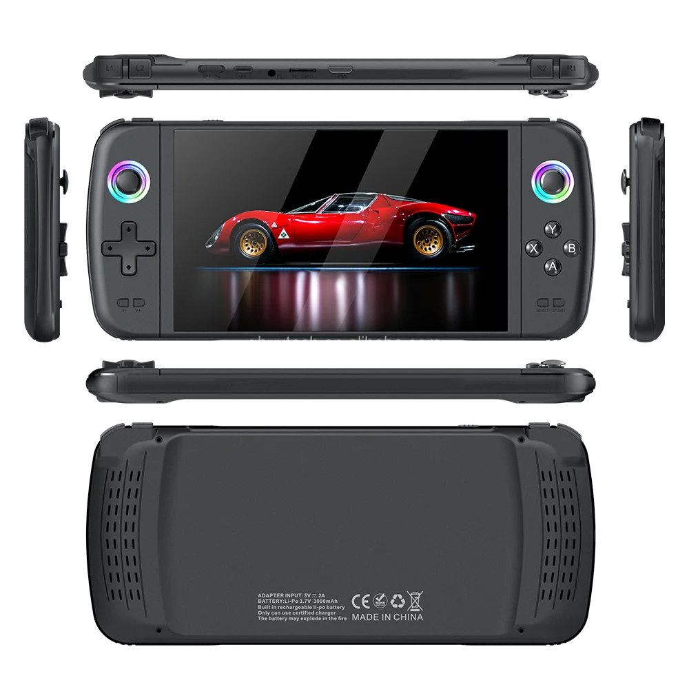 M27 Portable Handheld Game Console 64 Built-In 10000+ Games Including PSP PS1 7 Inch 4K Support 3.5MM Stereo Headphones