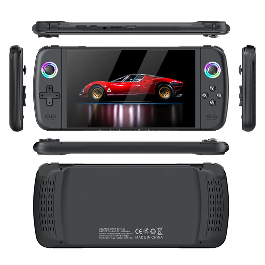 M27 Portable Handheld Game Console 64 Built-In 10000+ Games Including PSP PS1 7 Inch 4K Support 3.5MM Stereo Headphones