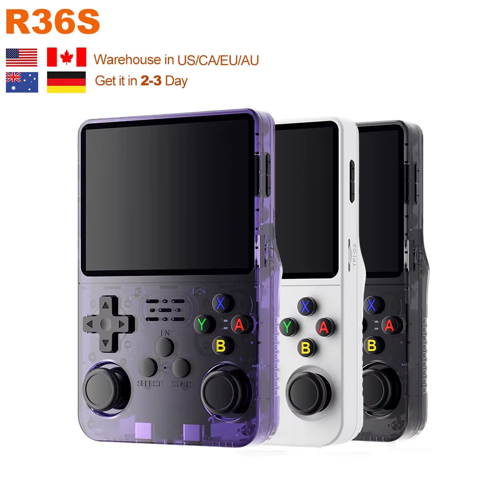 HS Factory Direct Shipping R36S Handheld Gaming Console 3.5In Video Game System Best Retro Handheld Game Console R36S Console