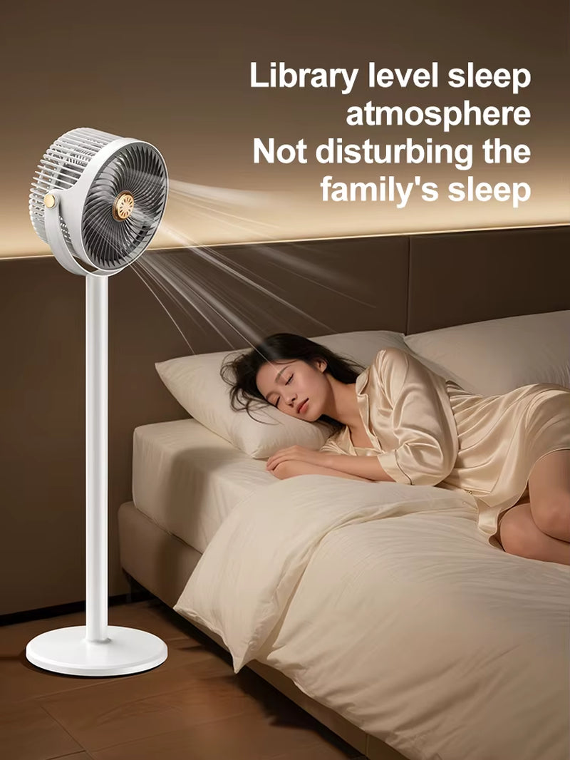 Upgraded S34 Desktop 360° Cool Breeze Floor Standing Circulating Air Fan Strong Comfortable Wind Fresh Deep Circulation Fans