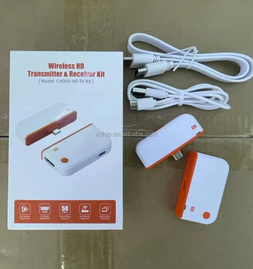 Nkiwi CHD09 Type C Hdmi-Compatible Wireless Audio Video Transmitter Receiver Portable and Easy-To-Use Accessory