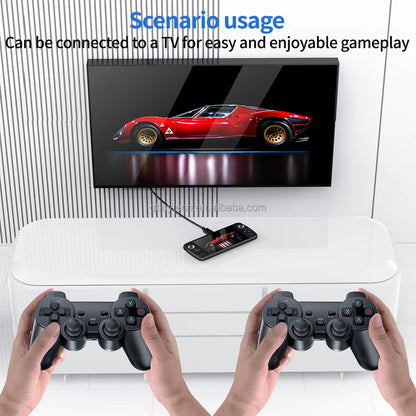 M27 Portable Handheld Game Console 64 Built-In 10000+ Games Including PSP PS1 7 Inch 4K Support 3.5MM Stereo Headphones