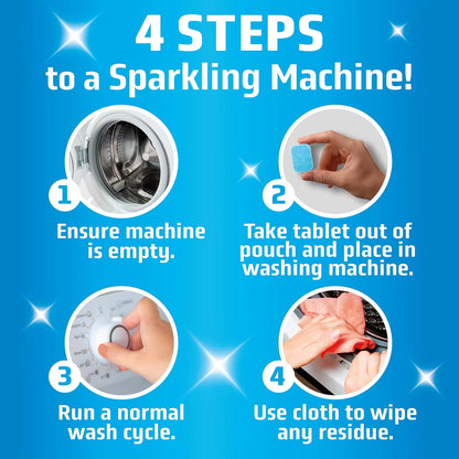 24Pcs Deep Cleaning Stain Remove Washing Machine Cleaner Effervescent Washing Machine Cleaning Tablets