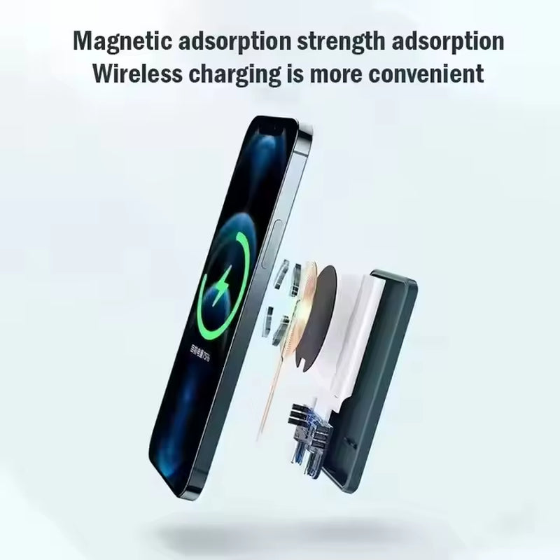 Magnetic Wireless Charging Power Bank 3000Mah 5000Mah 10000 Li-Polymer Battery Compatible with Iphone 17 Pro Max 16 15 14 13 12
