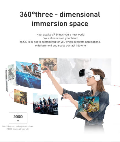 3D Wireless Support Mobile Phone VR G04BS with Game Controller Y1 Virtual Reality VR Glasses with Blue Tooth Headset